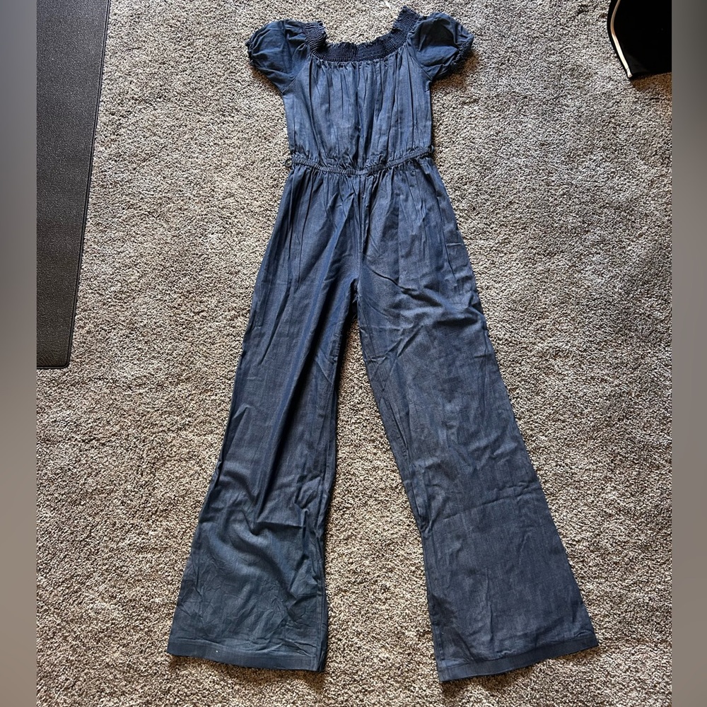 Bo Bel navy denim jumpsuit no size